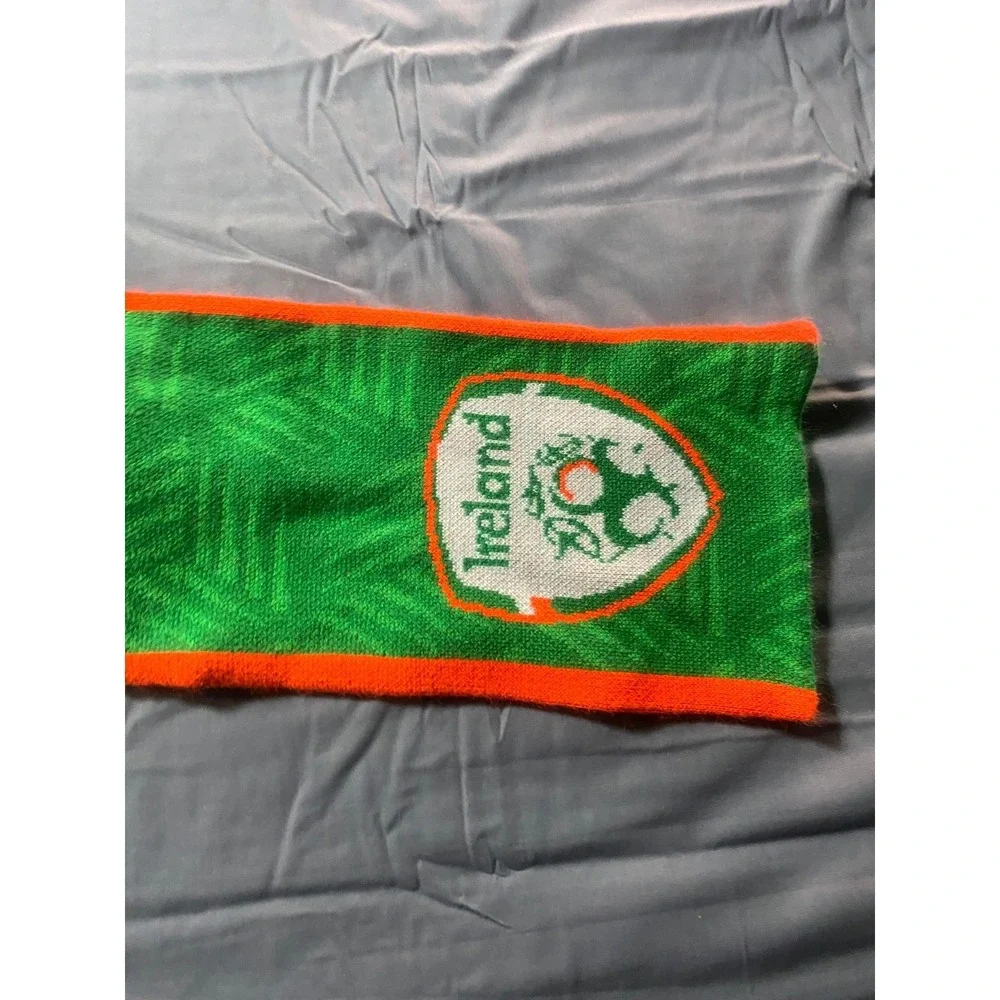 Ireland Football Soccer Knit Fan Scarf Green Orange Supporter Futbol New Balance